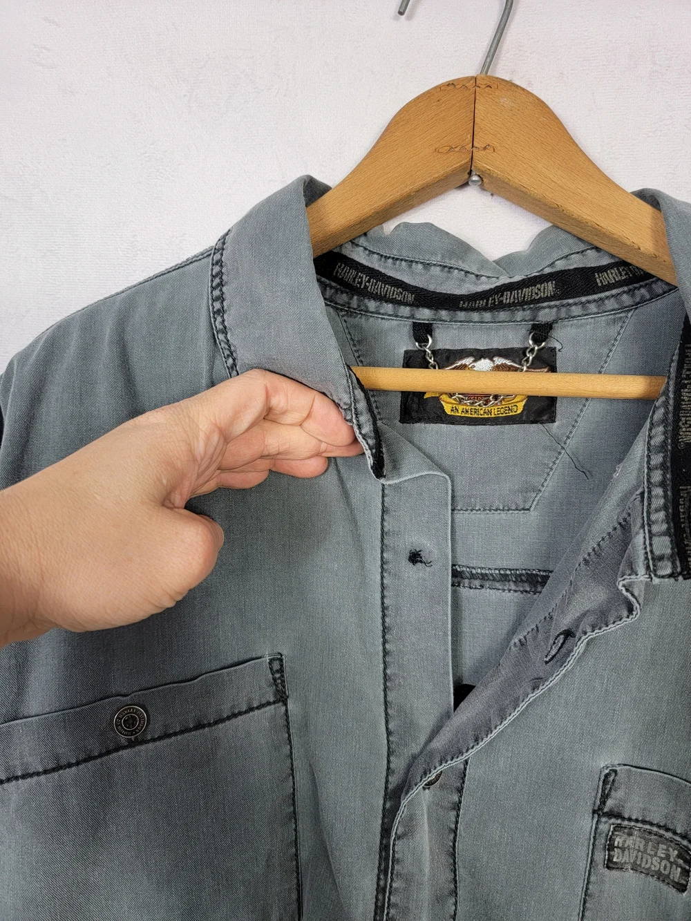Men's Xxl Harley Davidson Button Down